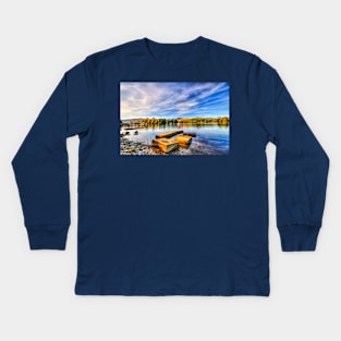 Catbells From Derwent Water, Cumbria, UK Kids Long Sleeve T-Shirt